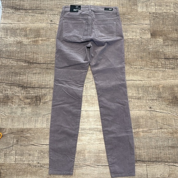 NWT!! KUT From The Kloth - Diana Corduroy Relaxed Fit Skinny - Concrete Grey - 0 - Picture 8 of 9